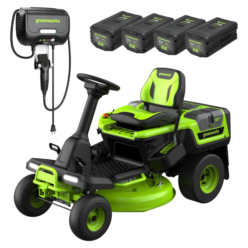 Greenworks 42in 80V Zero-Turn Riding Lawn Mower CrossoverZ with (6) 6.0Ah Batteries & 600W Charger