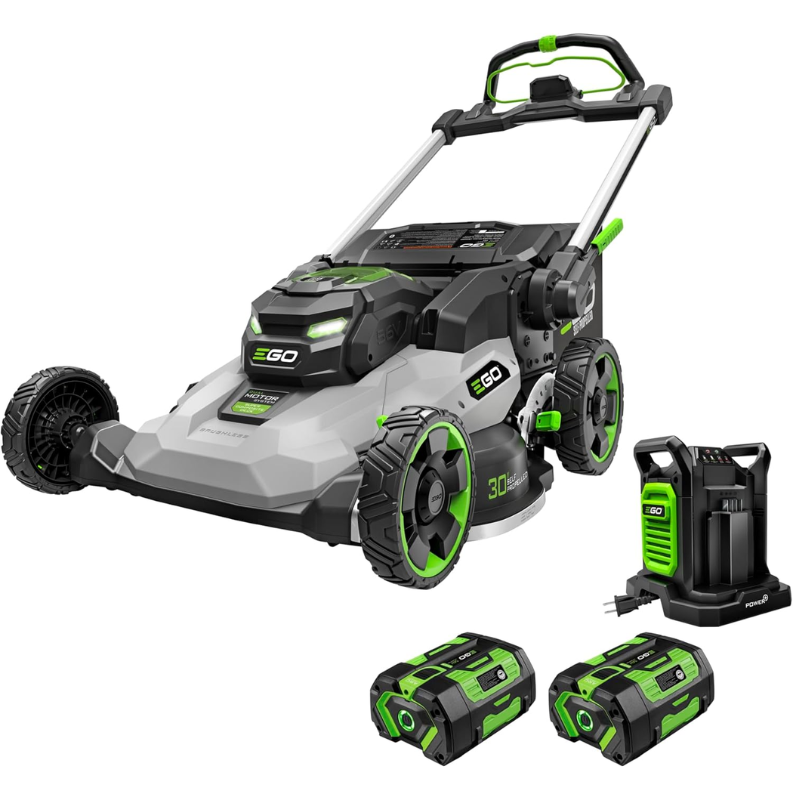 EGO POWER+ 30in 56V Cordless Self-Propelled Lawn Mower LM3004SP-2 with Super Composite Deck, (2) 6.0Ah Batteries & Dual