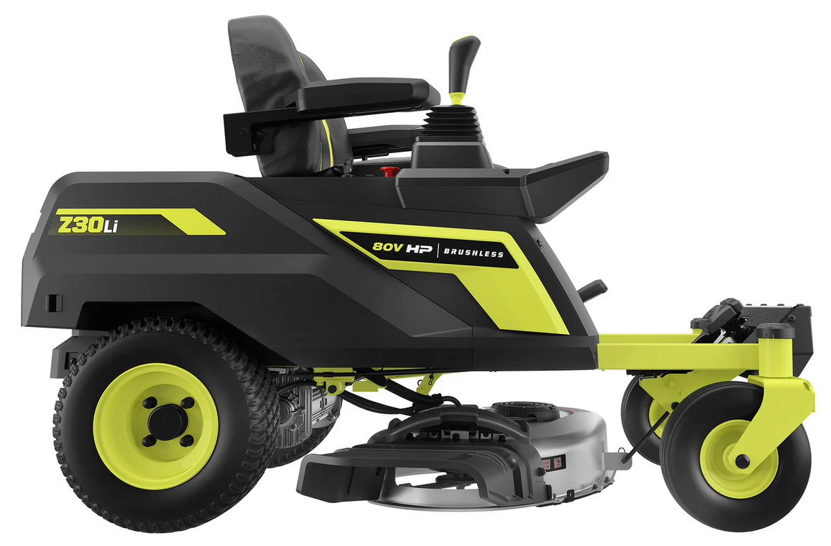 RYOBI 80V HP Brushless 30 in. Battery Electric Cordless Zero Turn Mower with 80V 10 Ah Batteries